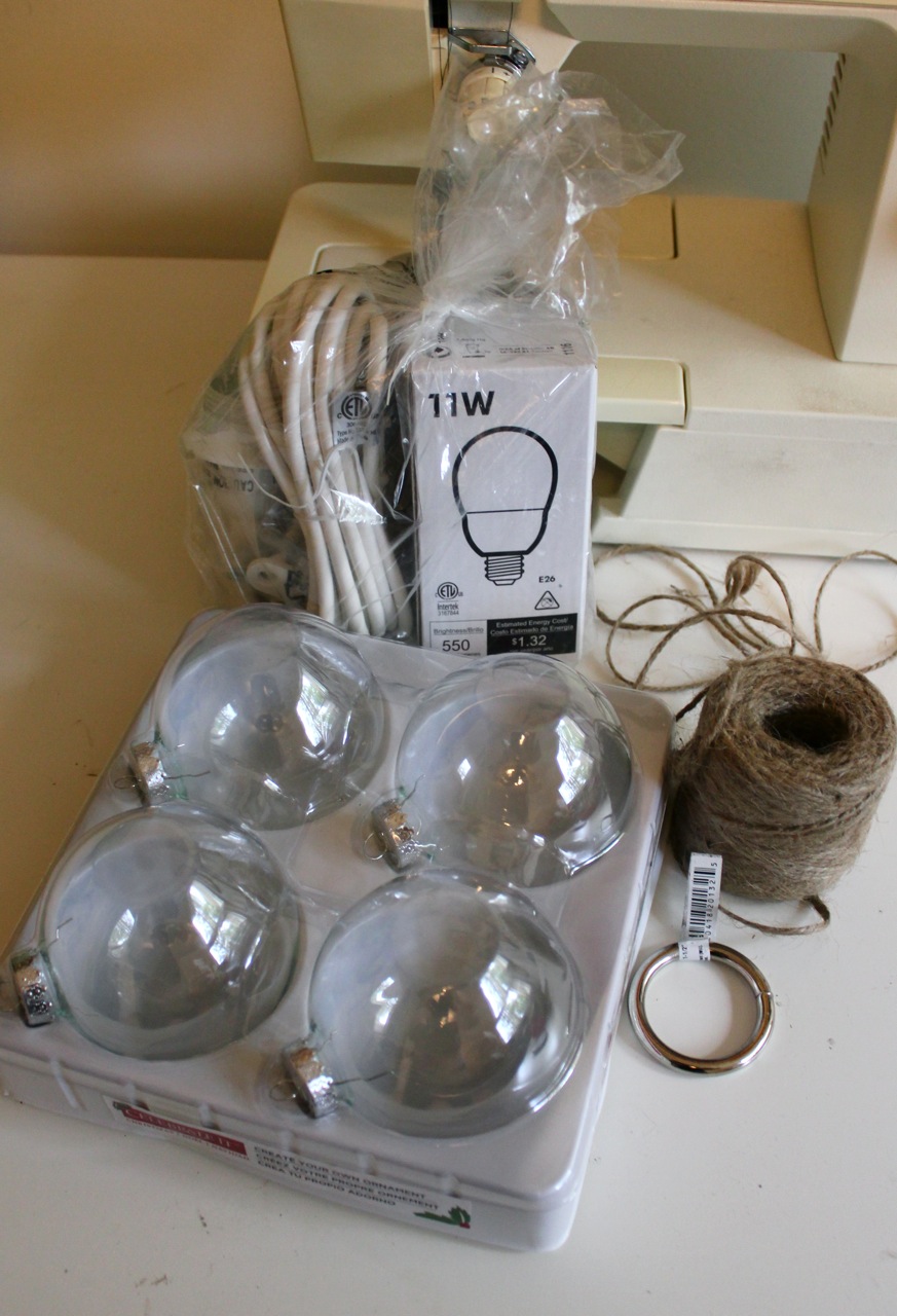 Craftnik Diy Bubble Chandelier Twelve 3 Diameter Glass Ball Ornaments 10 2 5 Ikea Hemma Hanging Light Cord 8 Roll Of Jute Twine