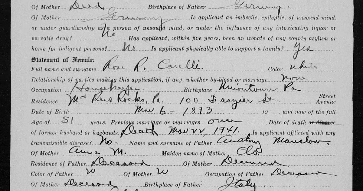 Begin with 'Craft' Handwriting Help What's the Maiden Name?