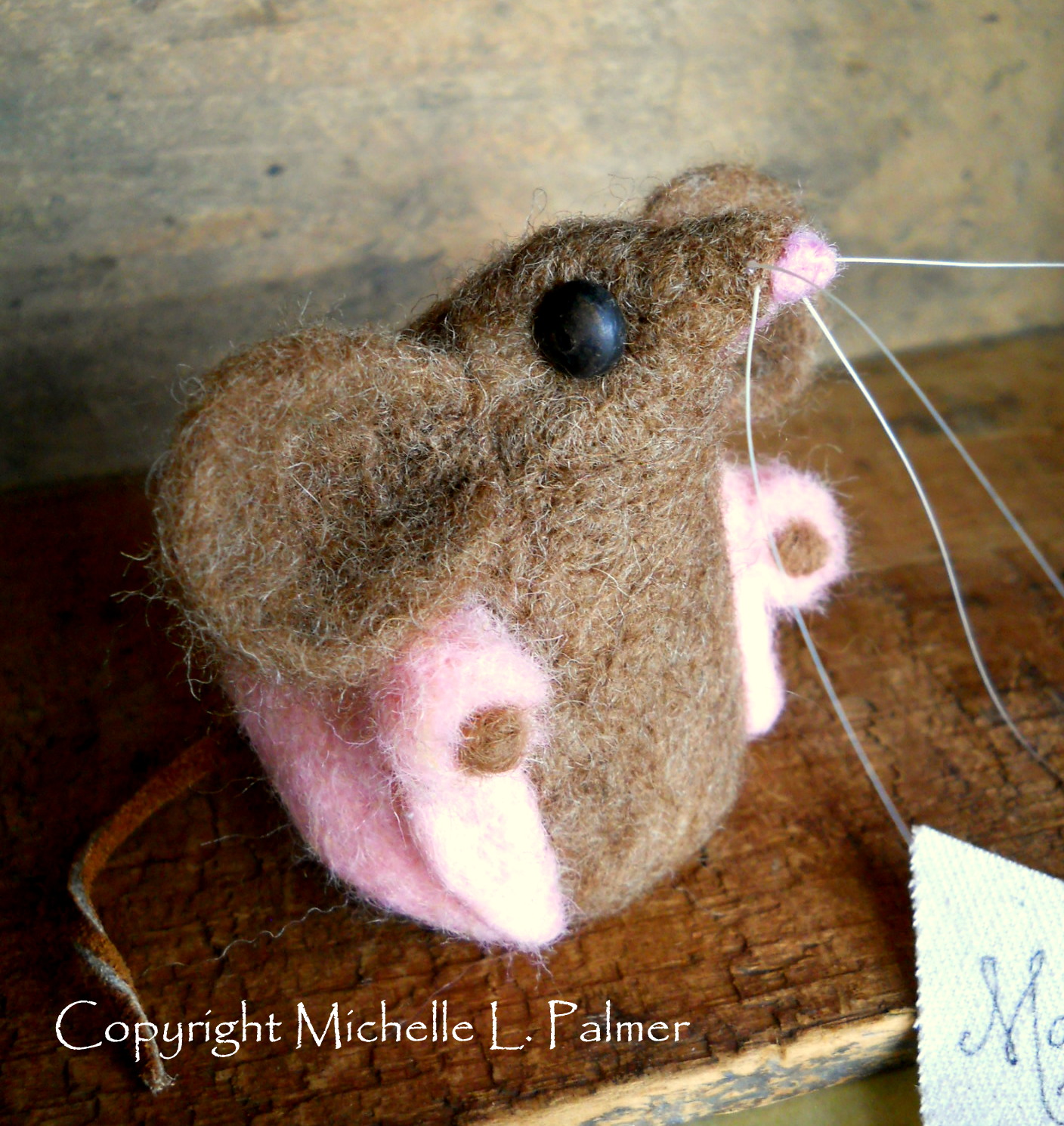 Michelle Palmer Needle felted wool mice...