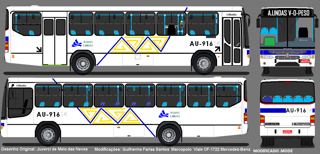 Transportes Águas Lindas e seu processo de renovação em 2016 – Ônibus Clube  de Belém