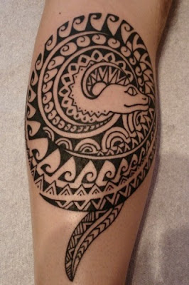 Tatuagem Tribal de Cobra - Tribal Snake Tattoo