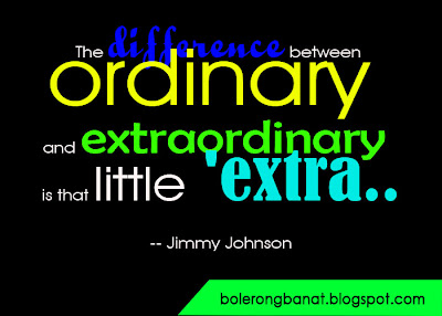 The difference between ORDINARY and EXTRAORDINARY is that little "EXTRA