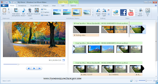 Cara membuat video dengan photo menggunakan windows live movie maker