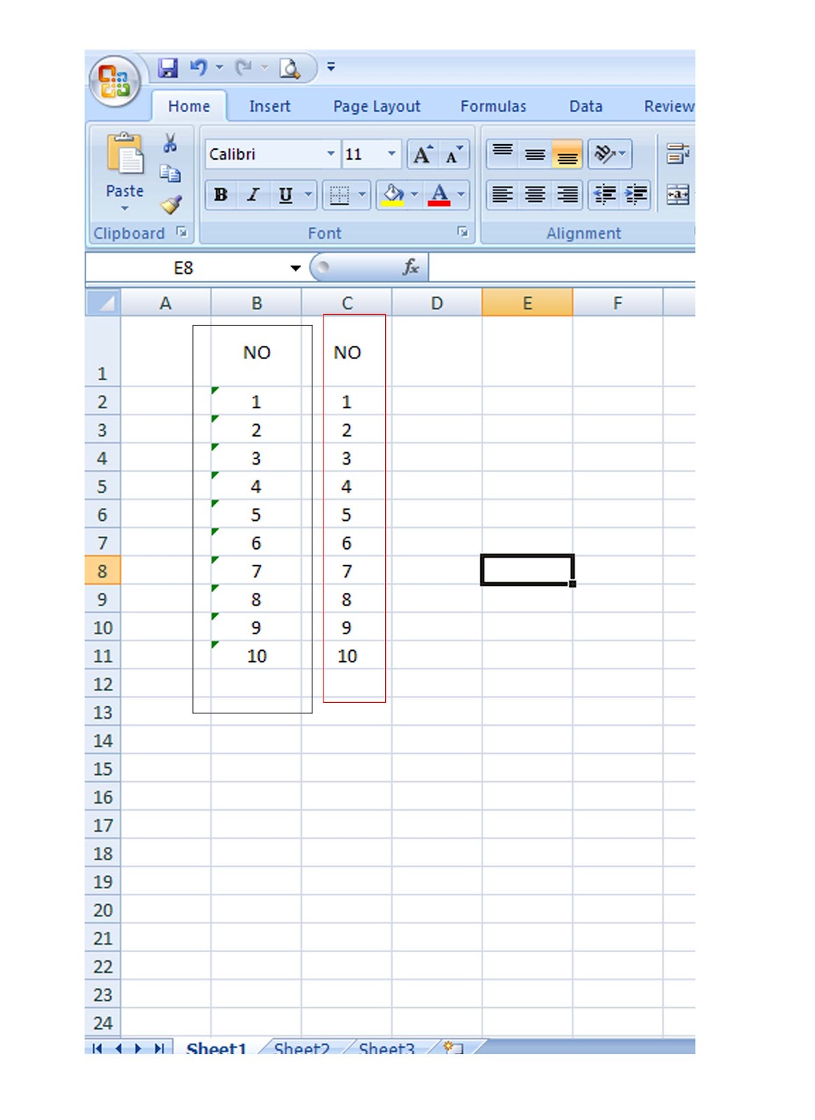 Tabel: Cara Membuat Angka Urut Di Excel