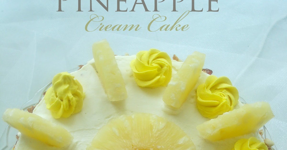 Cook like Priya Pineapple Gateau Pineapple Fresh cream layer cake Fatless Sponge for