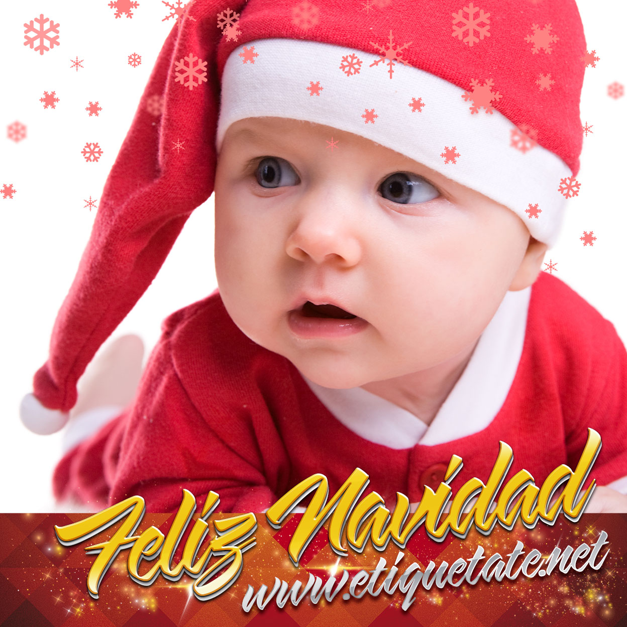 Imágenes Tiernas Navideñas 2012 con Fotos de Bebes para Facebook