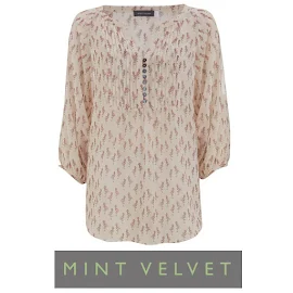 Carole Middleton Style MINT VELVET Flamingo Printed Blouse