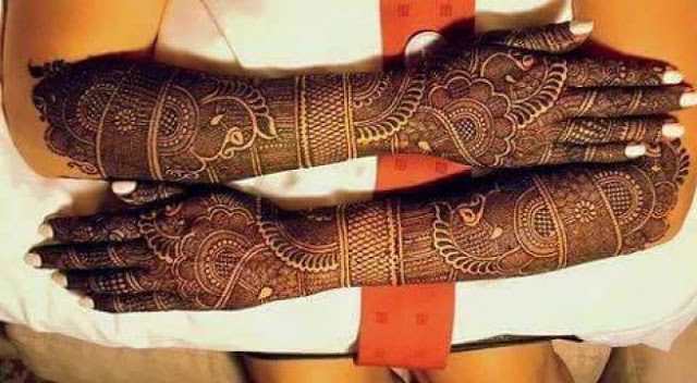 Bridal intricate mehendi design