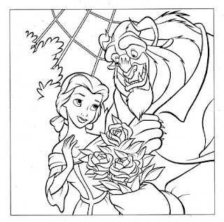 Belle Coloring Page Belle Coloring Page