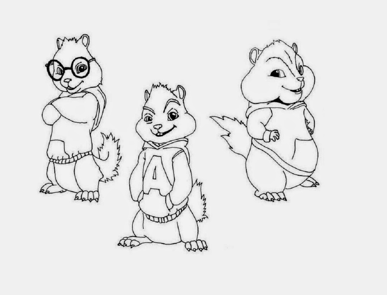 Baby Chipmunk Colouring Pages Sketch Coloring Page