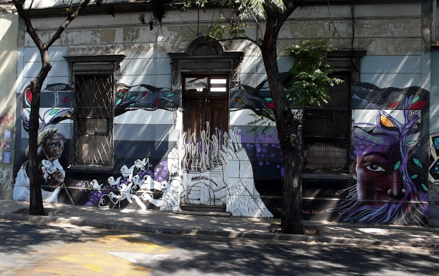 street art santiago de chile barrio yungay barrio brasil arte callejero