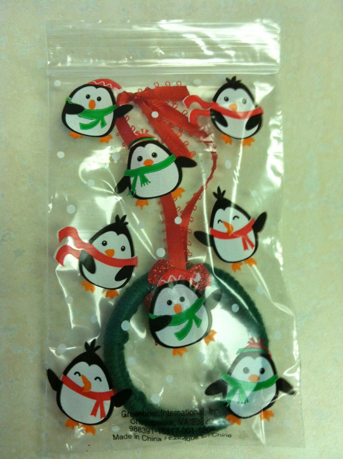 Handmade by CJ DIY Shower Ring Christmas Wreath Ornaments