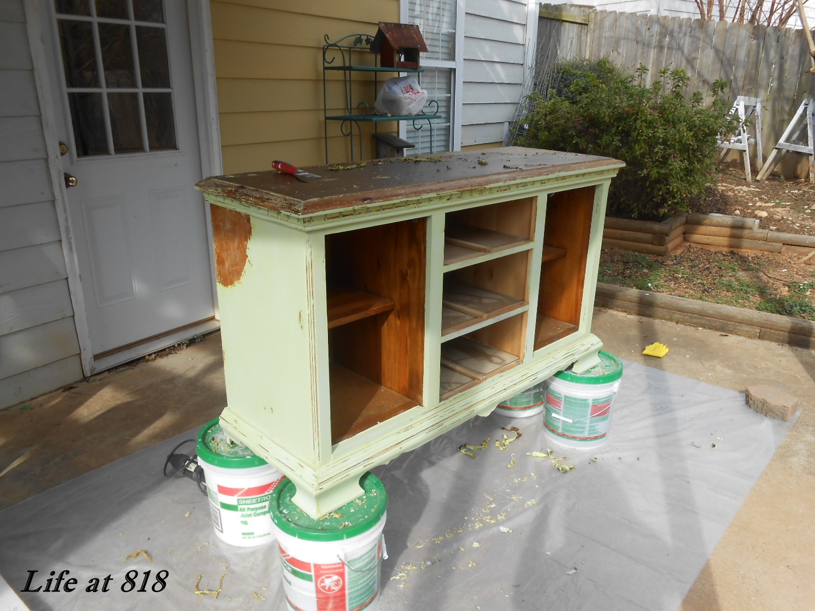 Life at 818 Refinishing a Dining Room Buffet