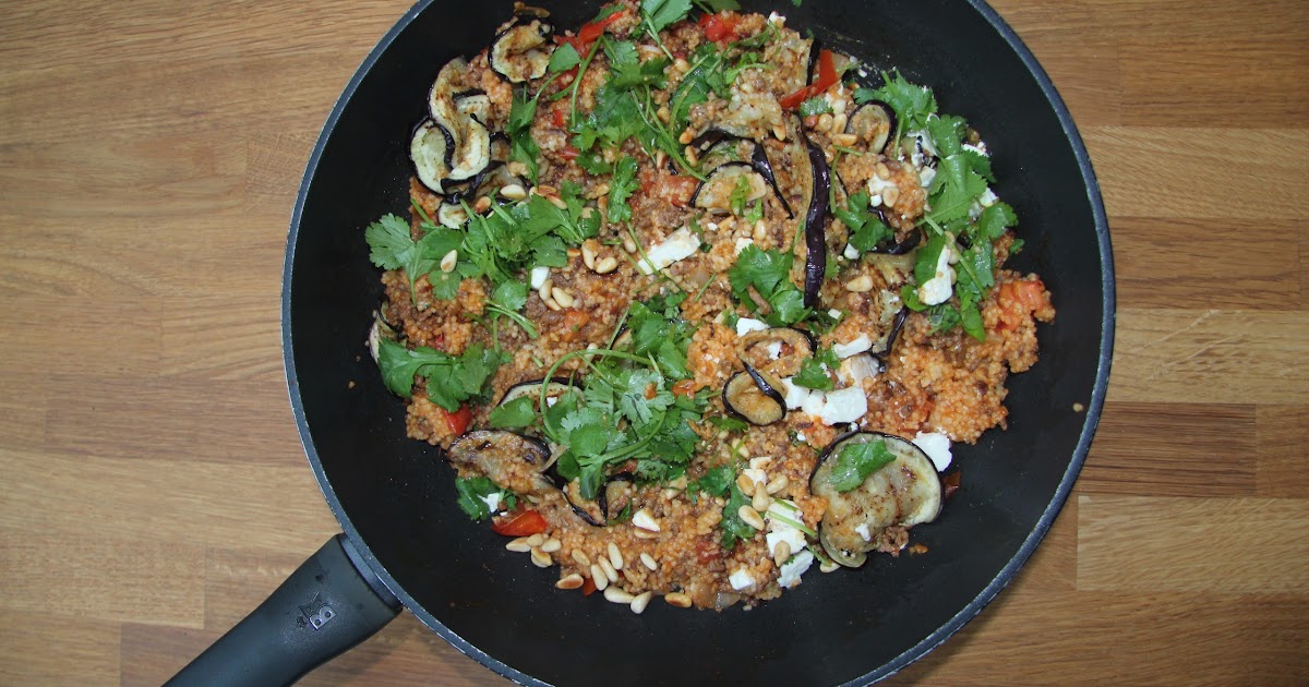 LovelyFoodandDrinks Couscous met aubergine en feta