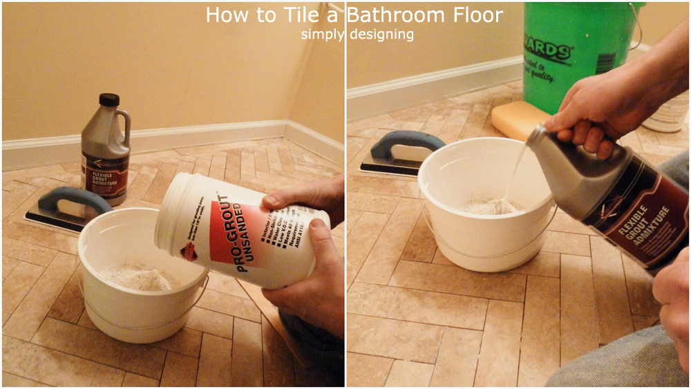 Always wanted a herringbone tile floor but thought it might be too difficult to do yourself or too expensive to get someone else to do it? Step by Step instructions with photos for prep, laying and installing them!