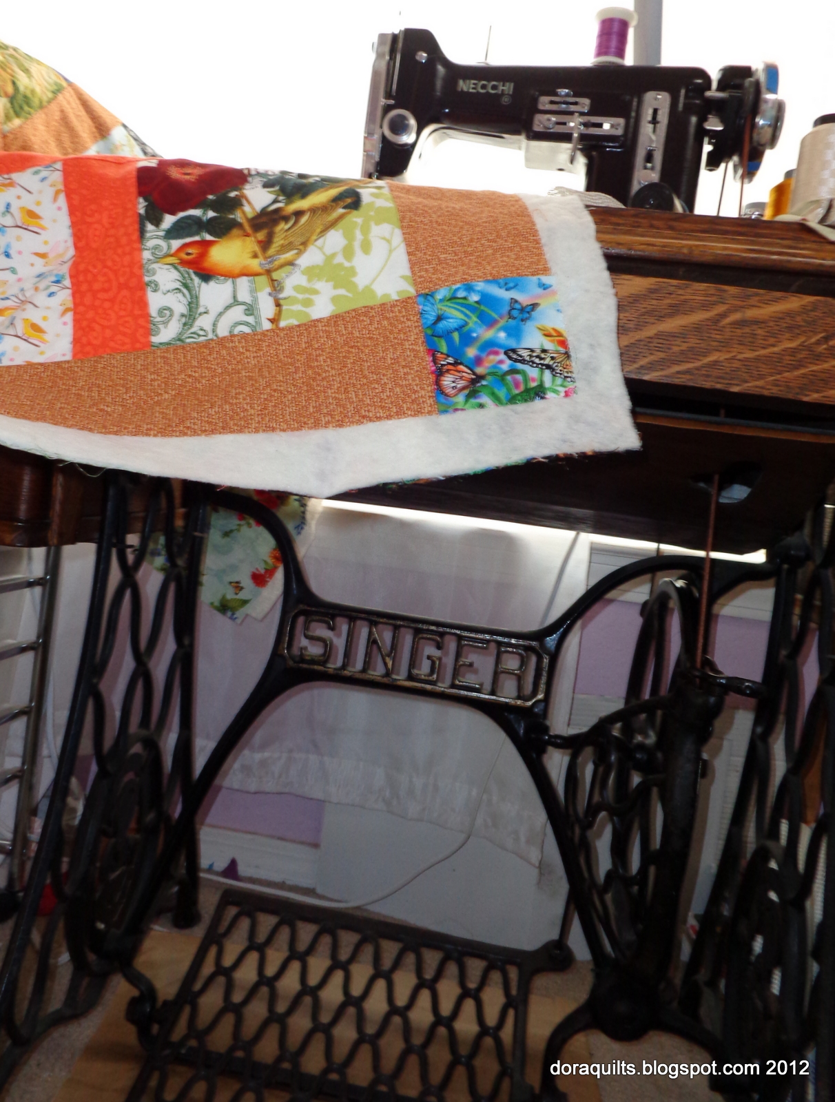 Dora Quilts Tutorial How to Quilt on a Treadle Sewing Machine