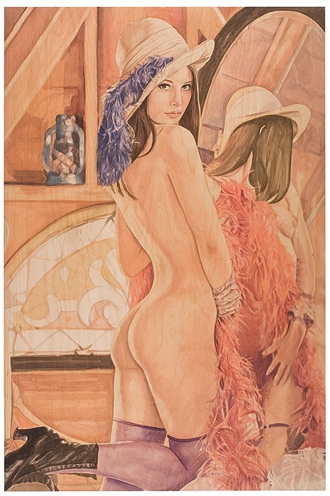 suzannah sinclair mulheres pintura madeira erótica sensual