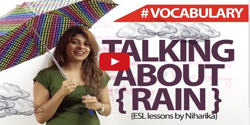 Rain Vocabulary In English Rain Vocabulary In English