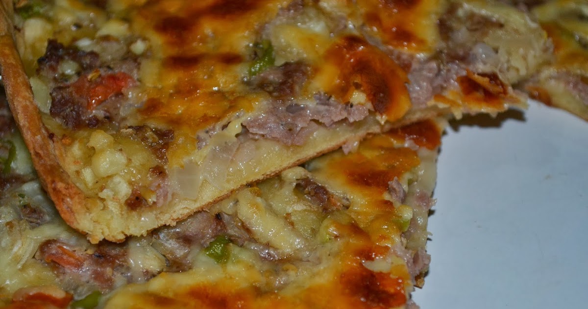 ANNEMİNELİ MAYASIZ HAMURDAN KIYMALI PİZZA