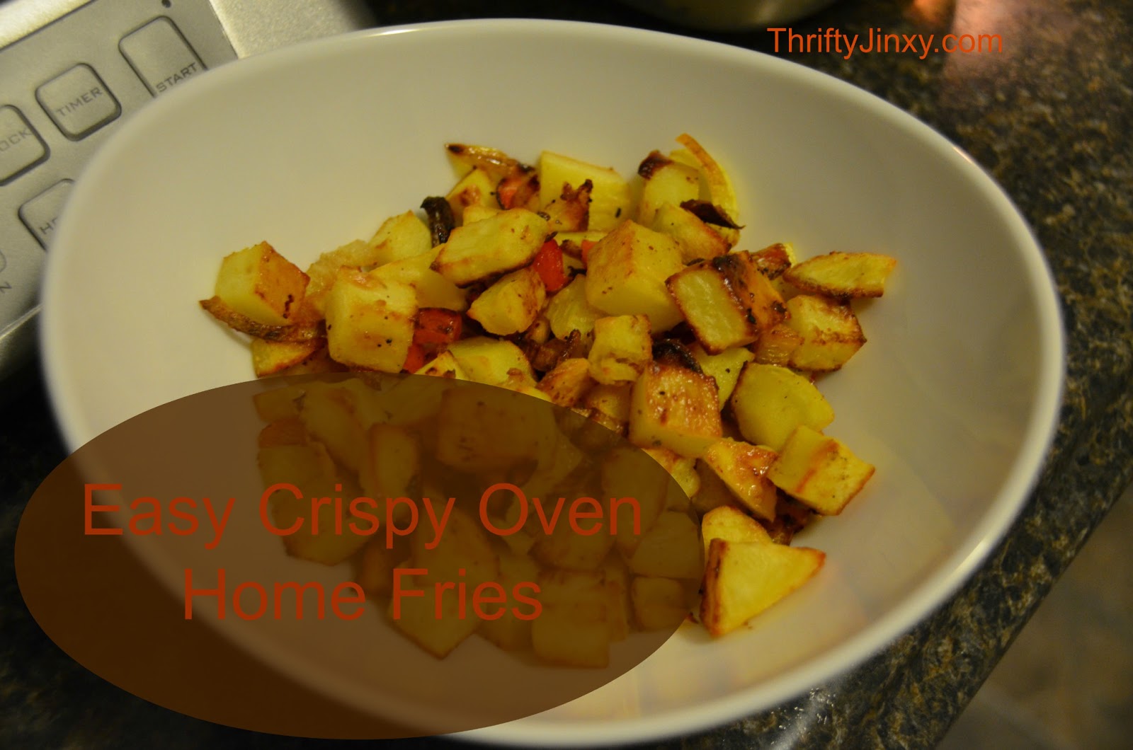 Easy Crispy Home Fries in the Oven Recipe YUM! Thrifty Jinxy