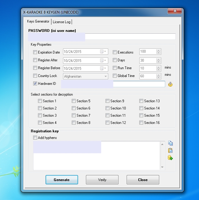 Crack label matrix 8.0