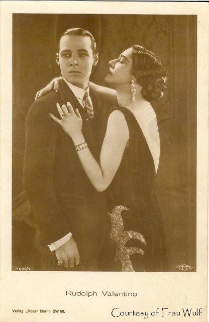 nita naldi e valentino, cobra, 1925.