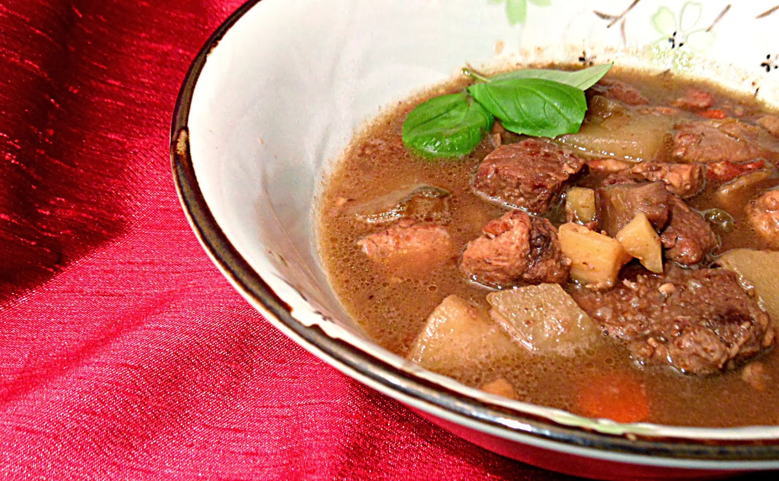 Chez Maximka Game casserole with porcini and chestnuts