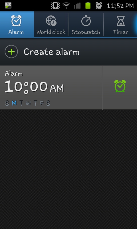 when you ve saved your saved your alarm your clock