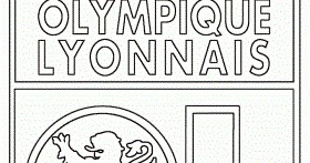 Emblem of Olympique Lyonnais Coloring ~ Child Coloring