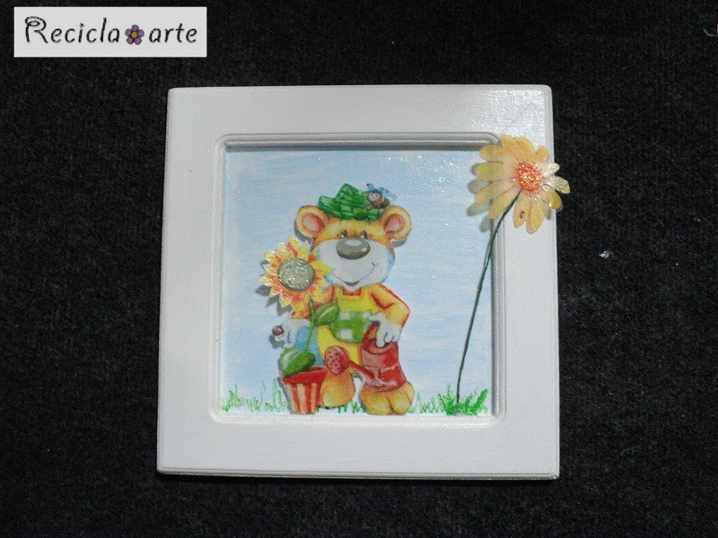 Manualidades Recicla Arte: Cuadros Decoupage (servilleta)