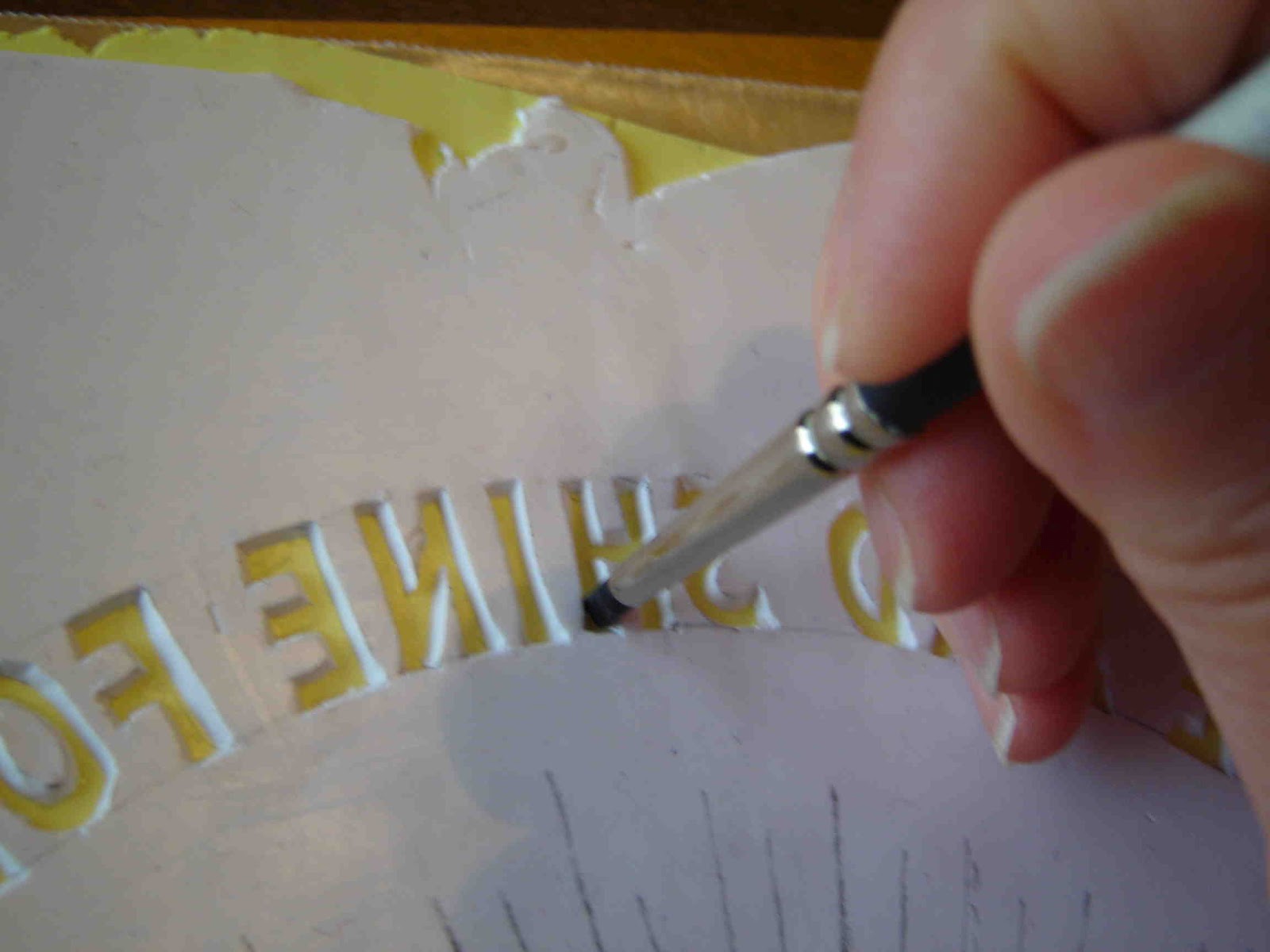 LetterDesignBlog Cutting your paper casting Mold, Backing and Baking