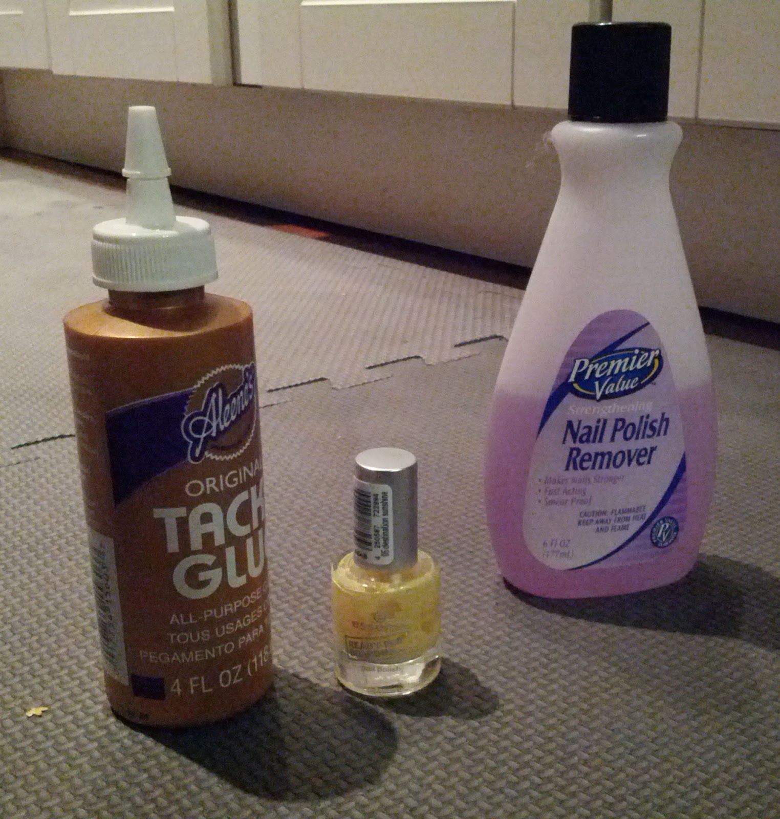 Kathleen's projects and stuff Glue and Nail Polish