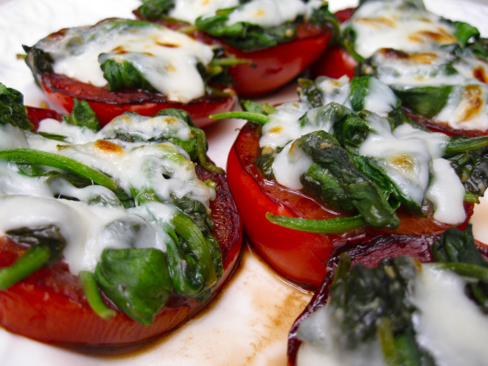 amelia.mary I made Basalmic Spinach Tomatoes