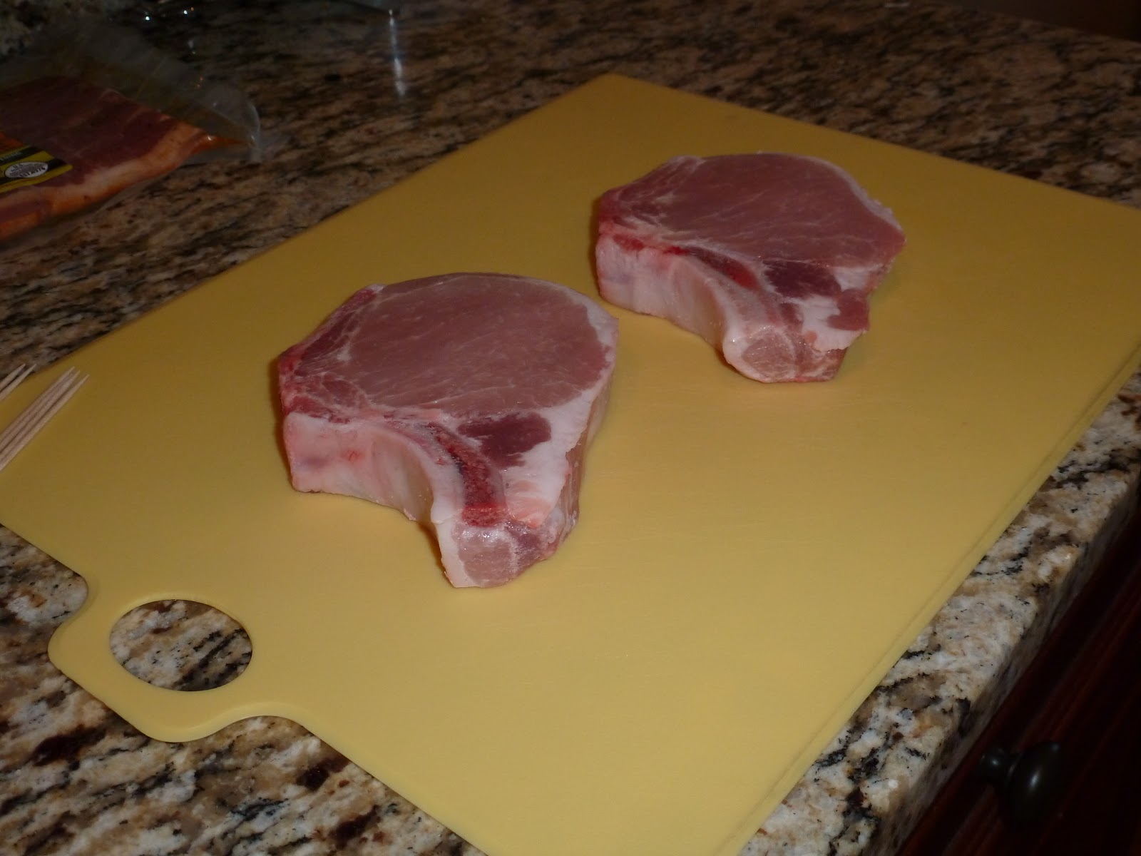 One Nine 3 BBQ Pregnant Pork Chops With Bacon And Apple Babies