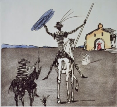 Miguel de Cervantes y el Quijote de la Mancha PASAJES+DEL+QUIJOTE,+POR+SALVADOR+DAL%C3%8D+(2)