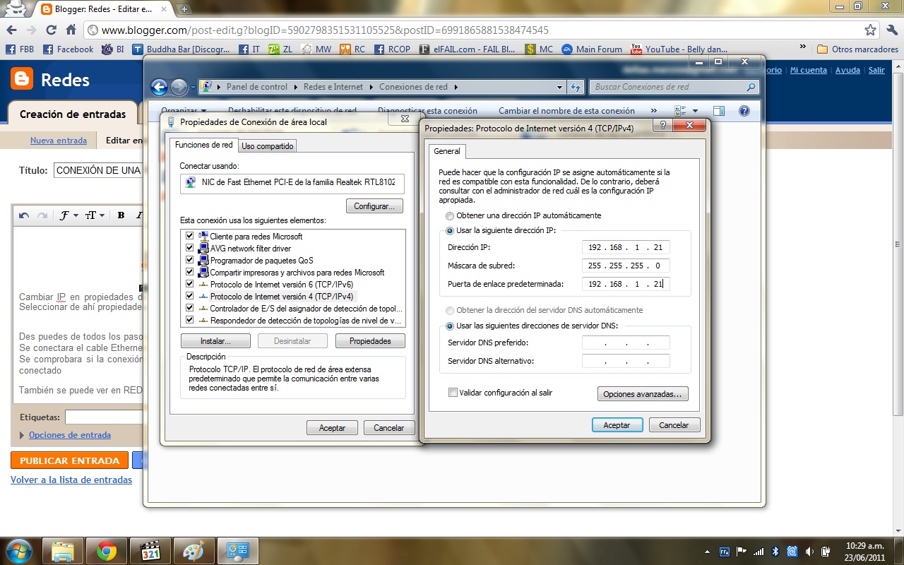 Redes CONEXIÓN DE UNA RED MEDIANTE UN SWITCH