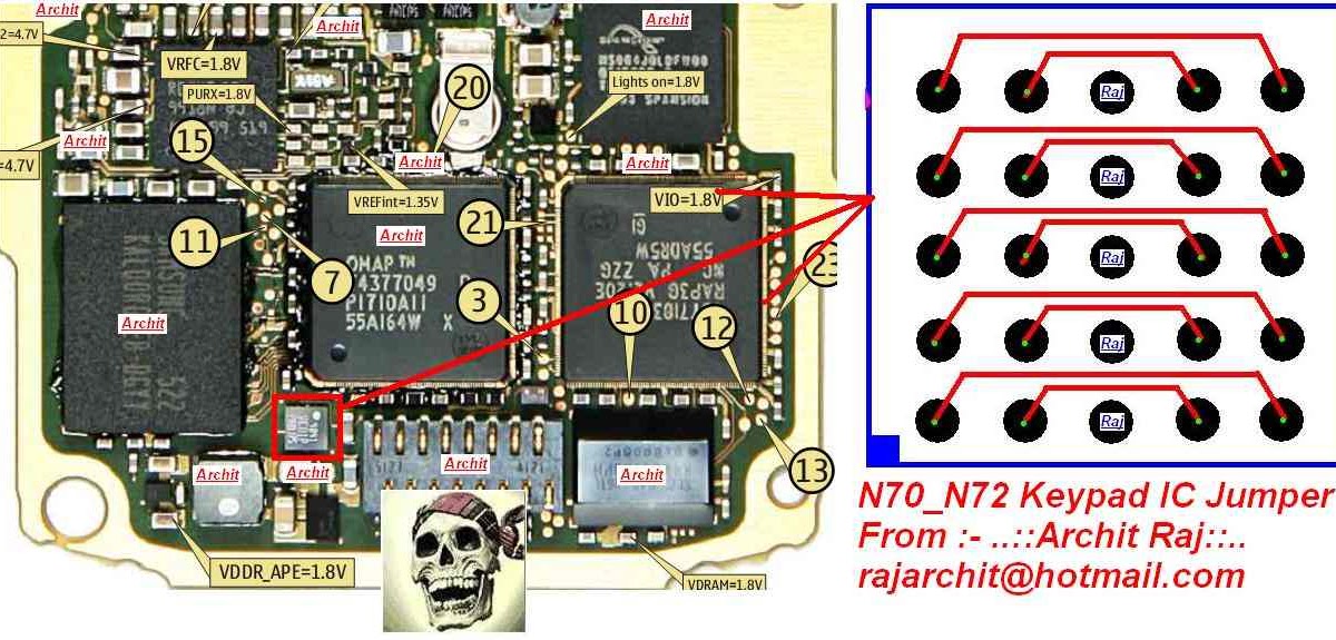 Nokia N70 Keypad Problem Picture Help | Phone Repairing