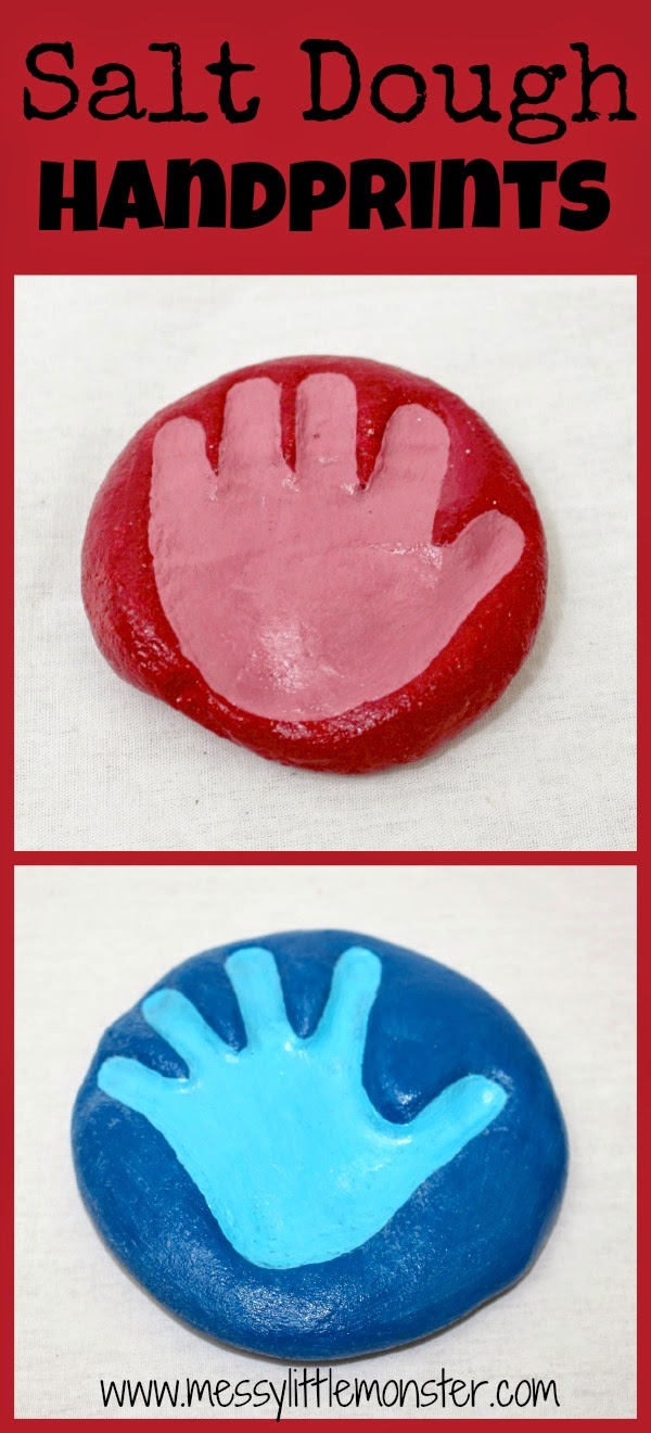 Salt Dough Handprint Keepsake Messy Little Monster