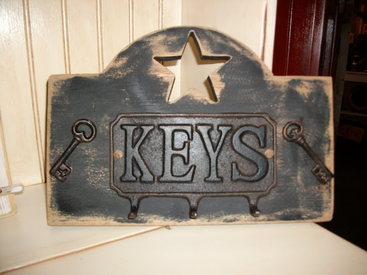 Black Cast Iron Key Rack