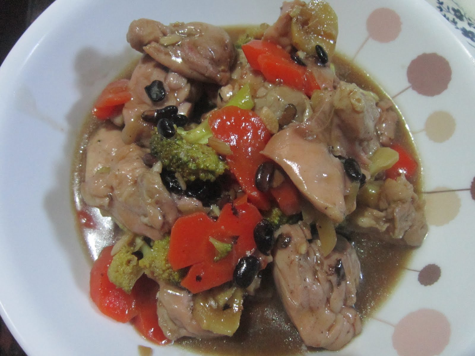 CHICKEN BROCCOLI with BLACK BEAN SAUCE
