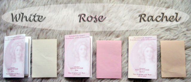Lehcaresor Papier Poudre - Powdered Blotting Paper Different finishes available: White, Rose and Rachel