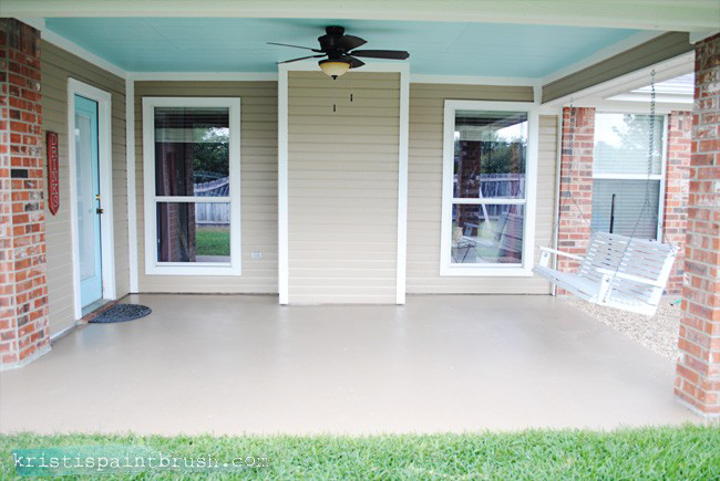 What are some good paint options for the floor of a porch?