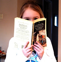 girl reads book