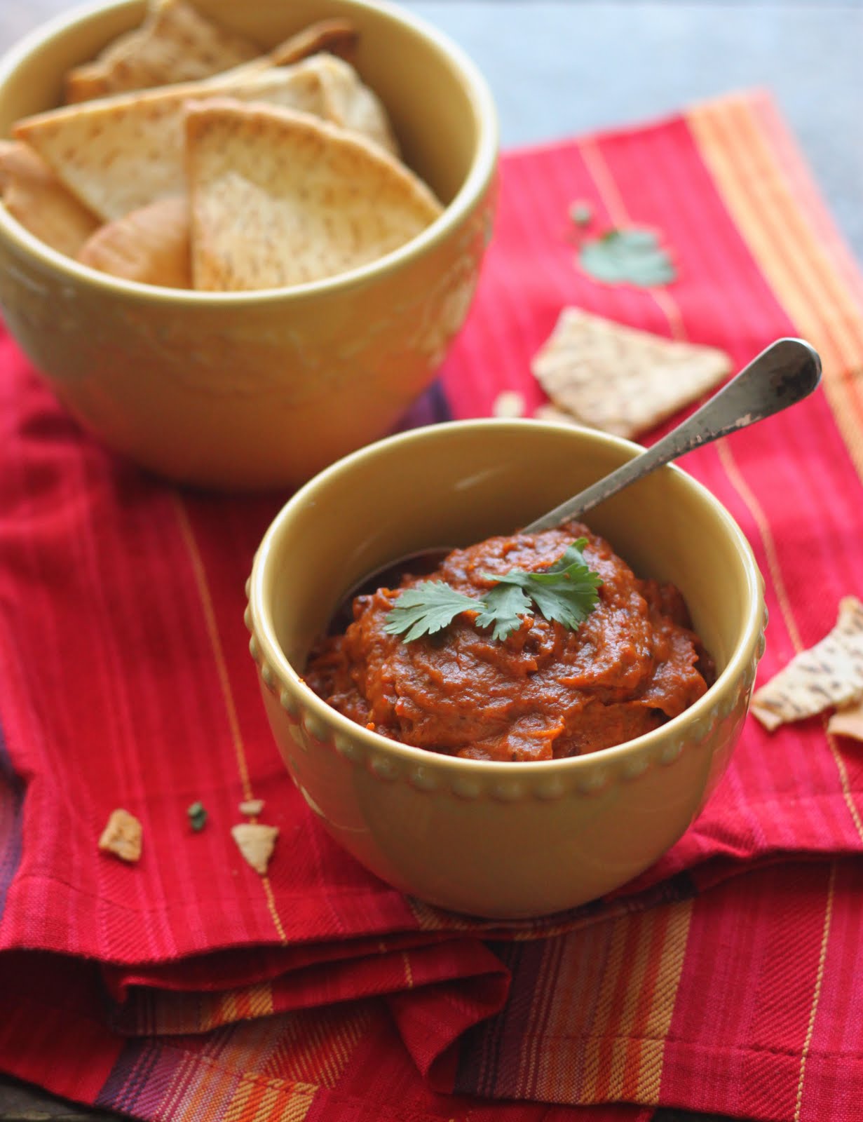 The Cilantropist Roasted Eggplant and Red Pepper Dip