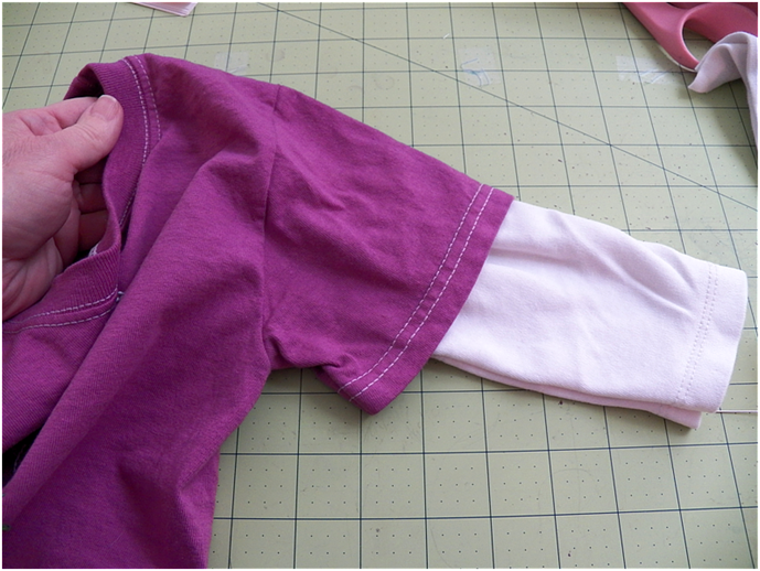 Art Threads Wednesday Sewing Short Sleeved Shirt Into Long Sleeved