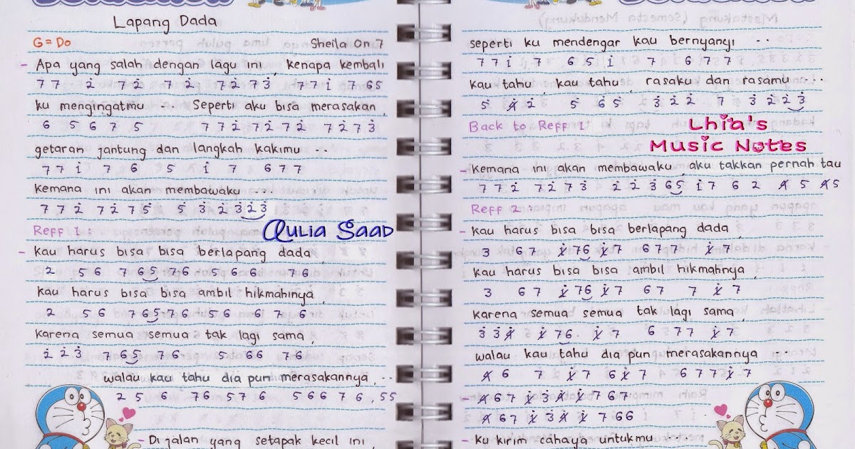 Not Angka Sheila On 7 Lapang Dada Aulia S World