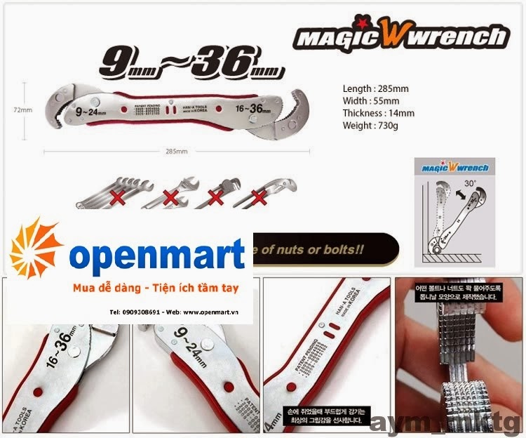 Cờ lê đa năng Magic Wrench Hàn Quốc - Cưa Magic Saw nhập khẩu - Giá tốt - sĩ và lẻ - 1