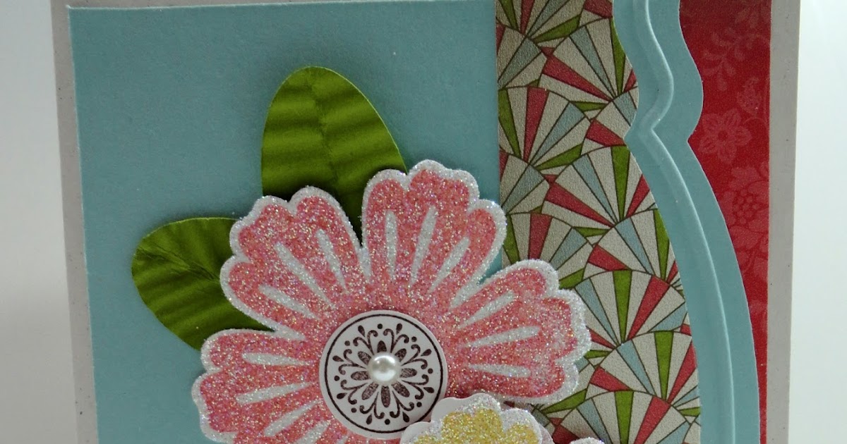 Simply Said with Karen Using Stampin' Up! Adhesive Sheet to Apply Glitter