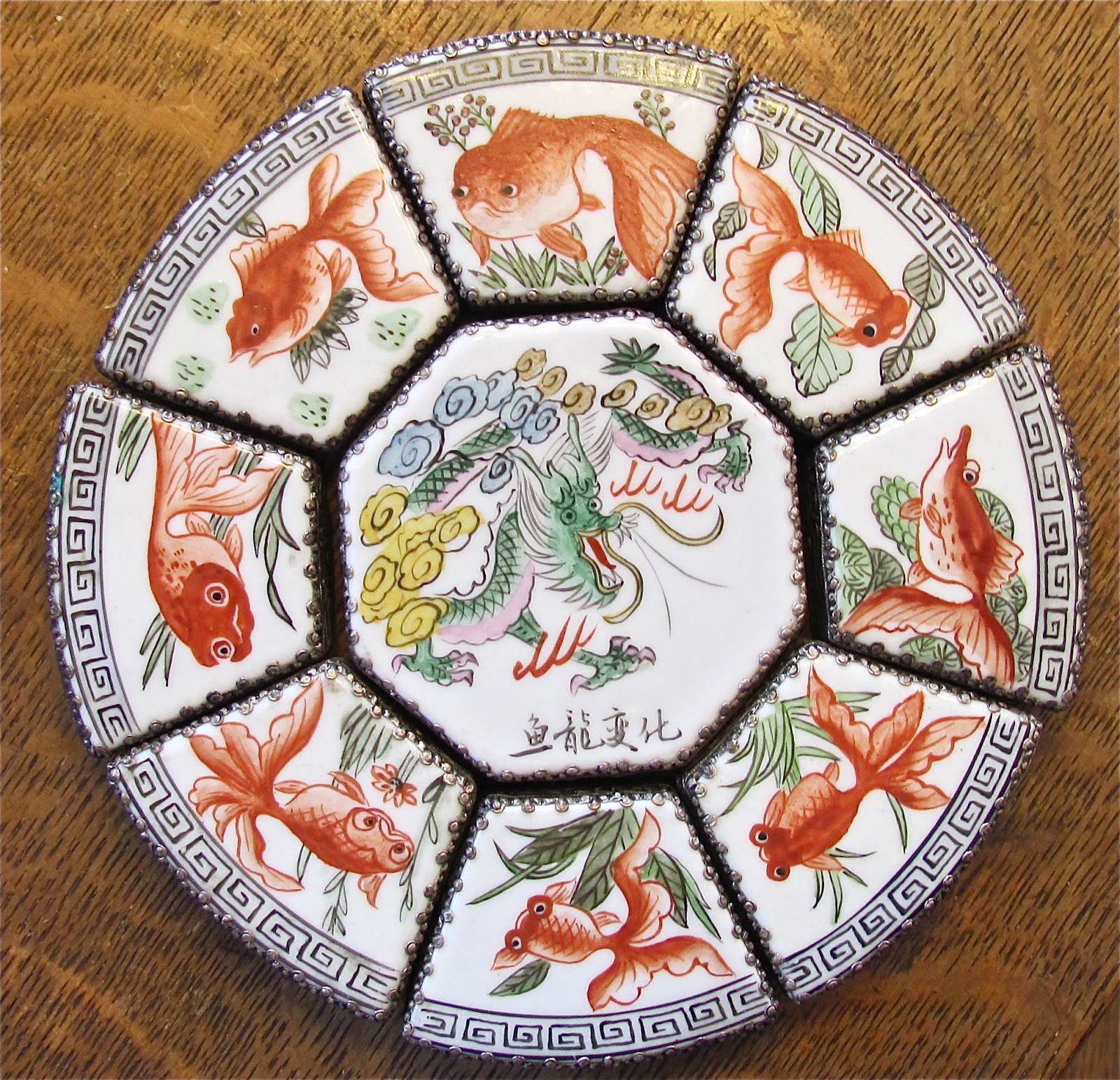 Red Hook Antique Center Chinese Silver and Porcelain Sweetmeat Boxes