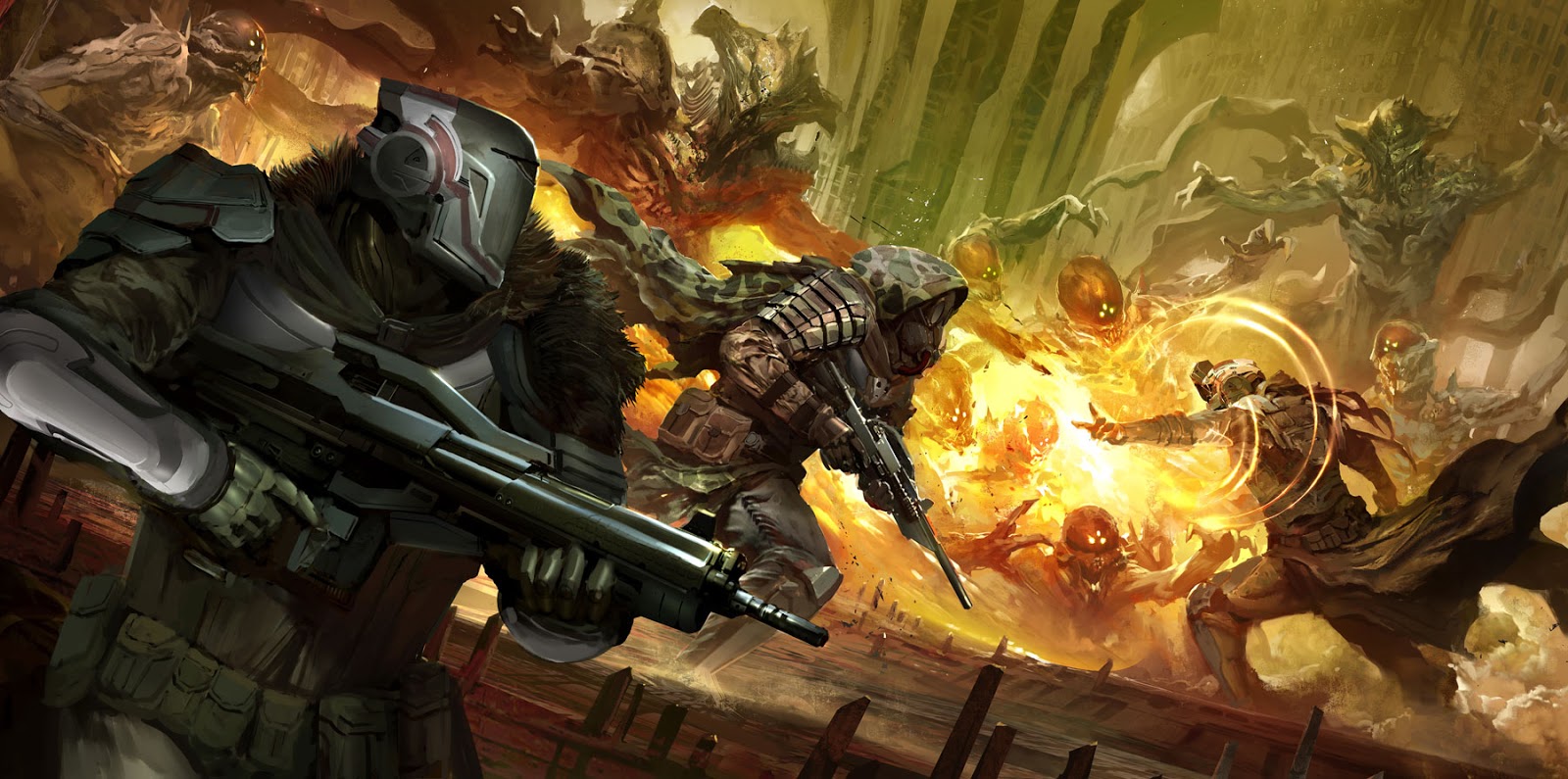 11 Concept Artwork pictures from Destiny - Post Game Lobby